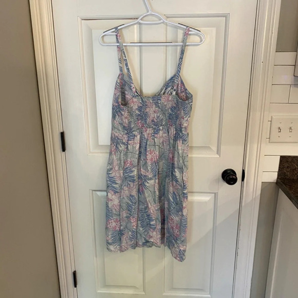 Tommy Bahama Serafina linen palm leaf print Sundress Multicolor 33705 - Picture 6 of 11